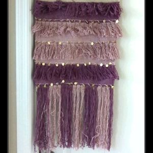 NWT Concepts in Time Fringe Macrame Wall Hanging